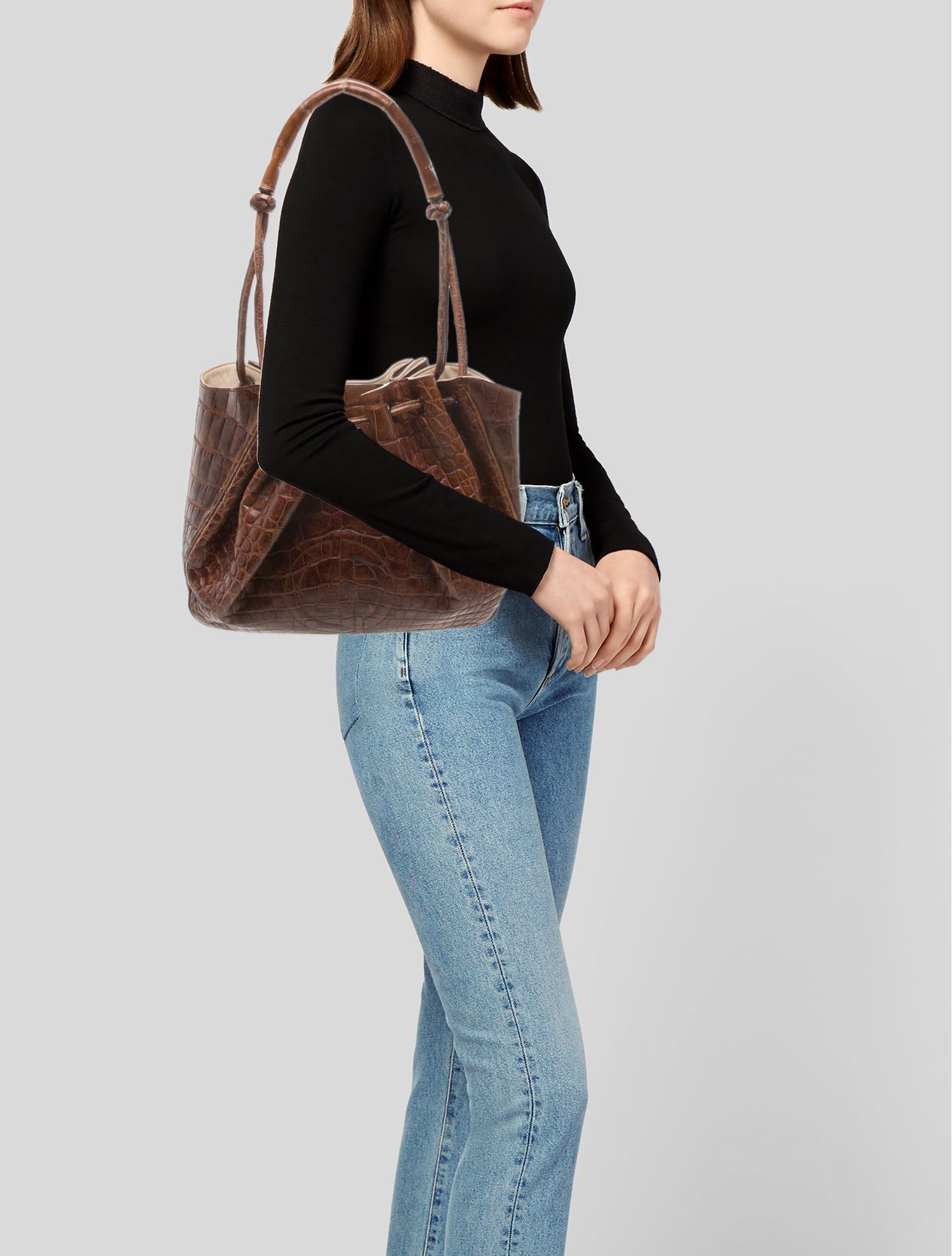 Giorgio Armani Crocodile Shoulder Bag Vintage
