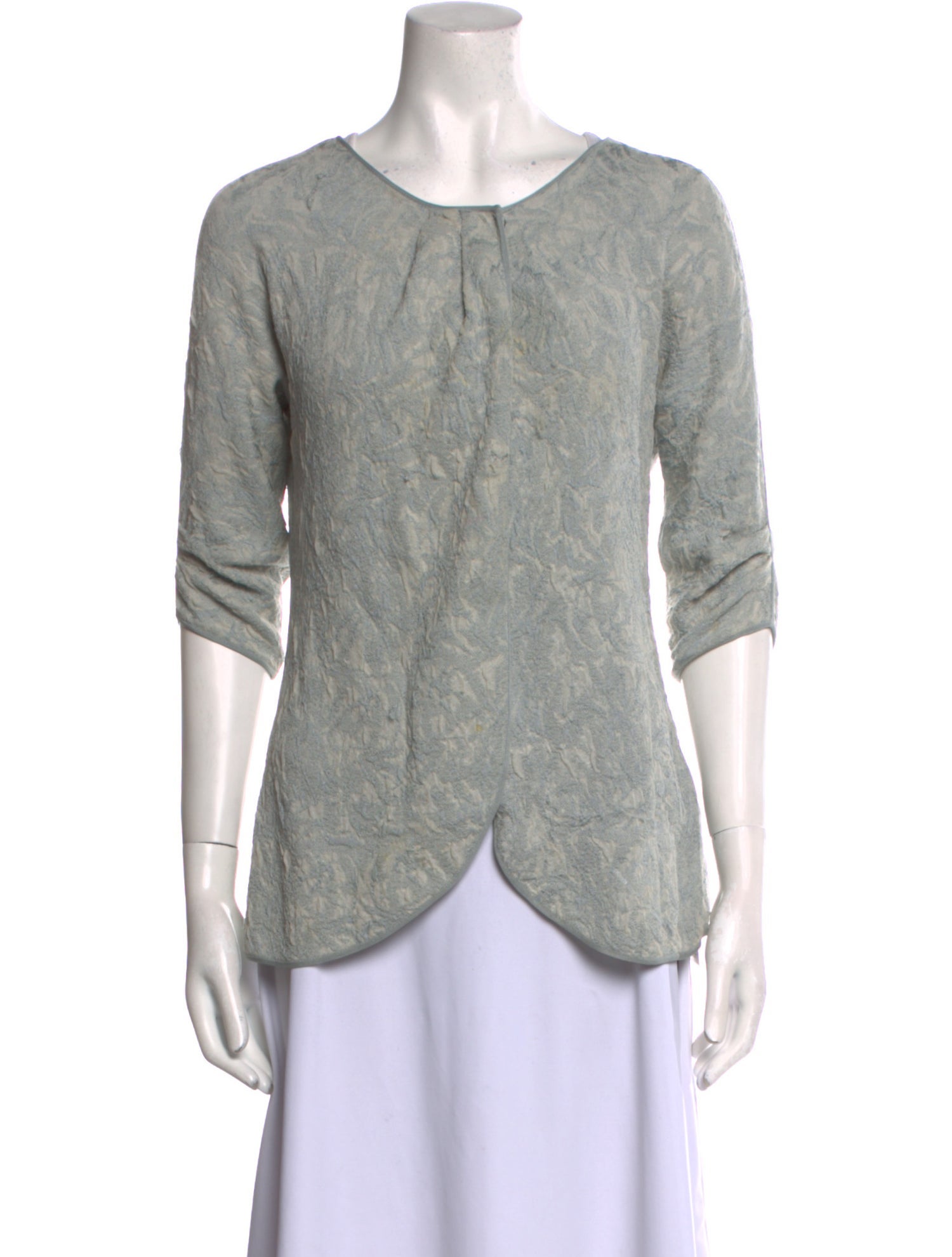 Giorgio Armani Silk Scoop Neck Sweater