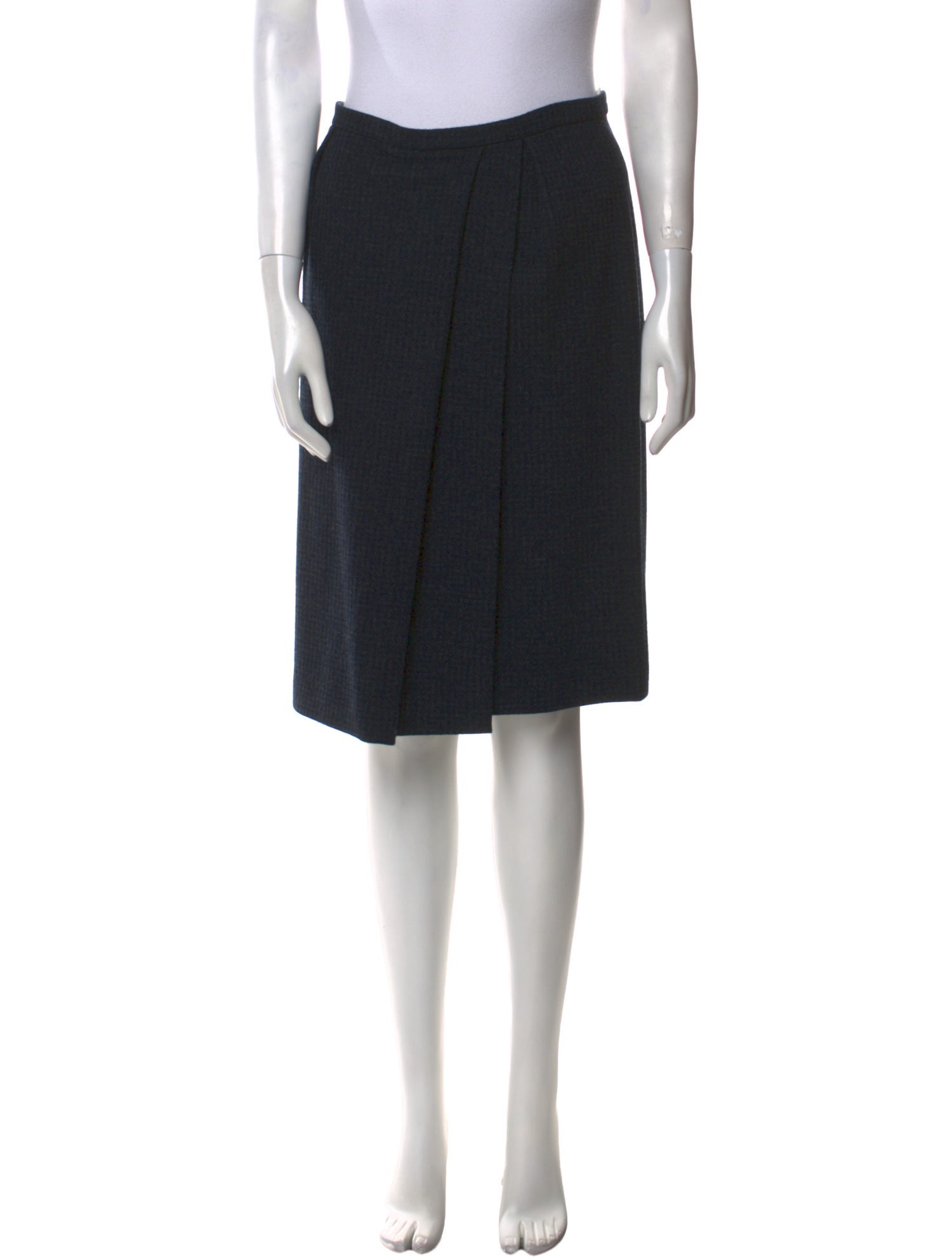 Giorgio Armani Virgin Wool Knee-Length Skirt