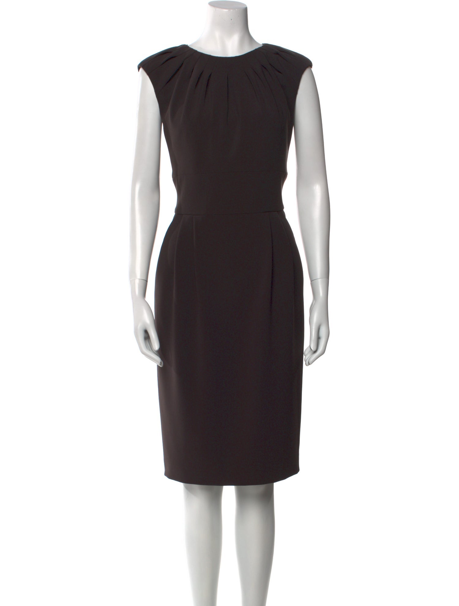 Giorgio Armani Bateau Neckline Knee-Length Dress