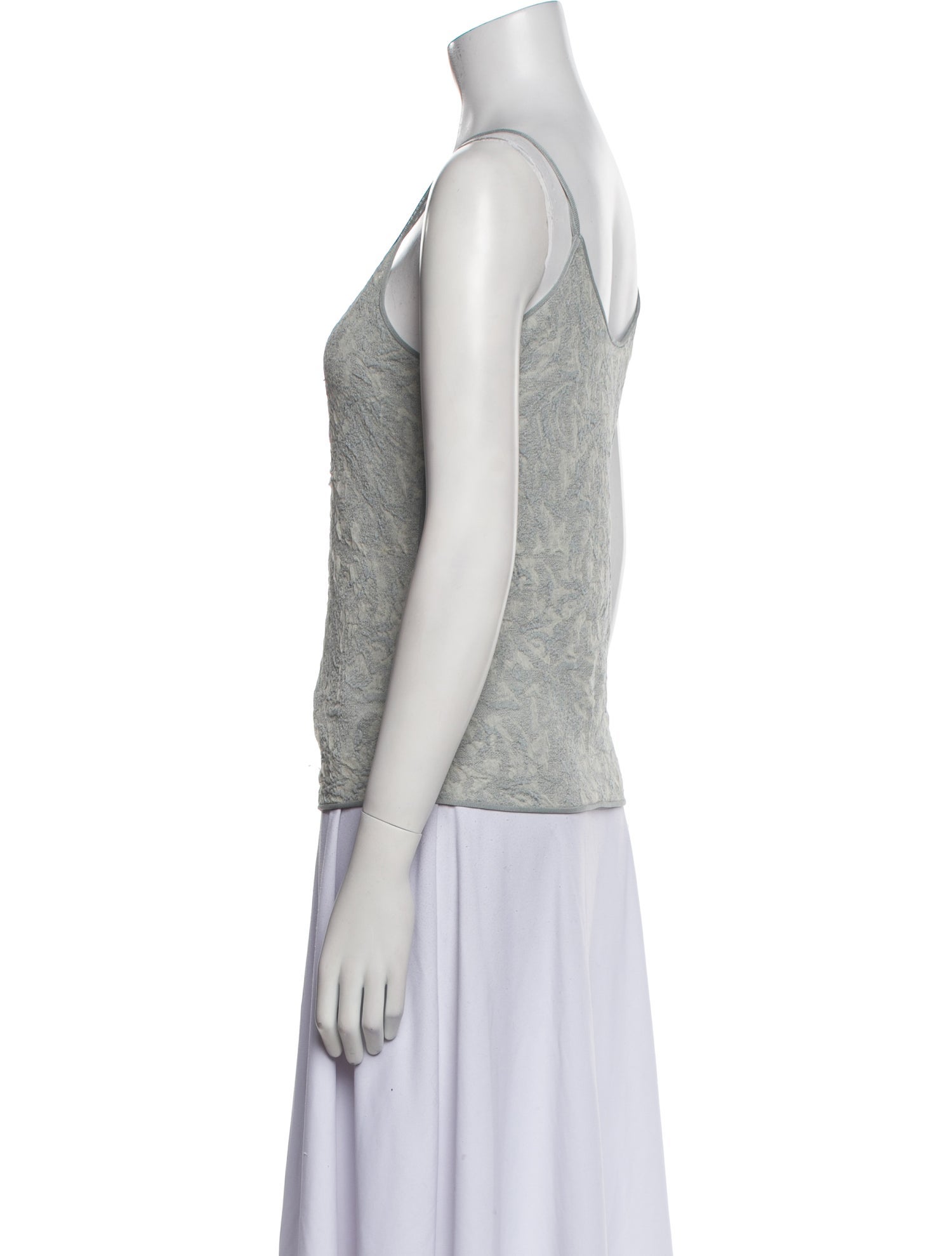 Giorgio Armani Silk Scoop Neck Top