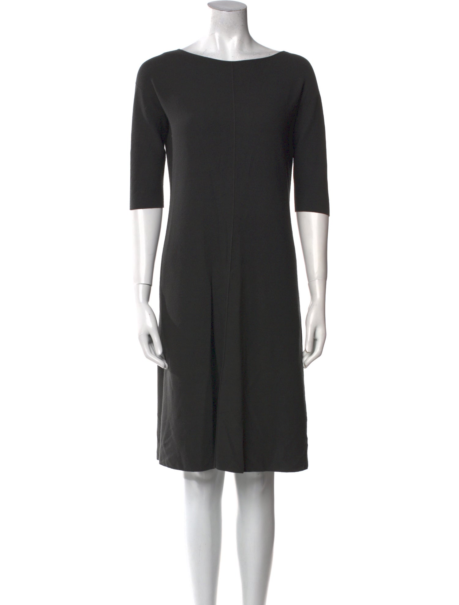 Giorgio Armani Bateau Neckline Knee-Length Dress