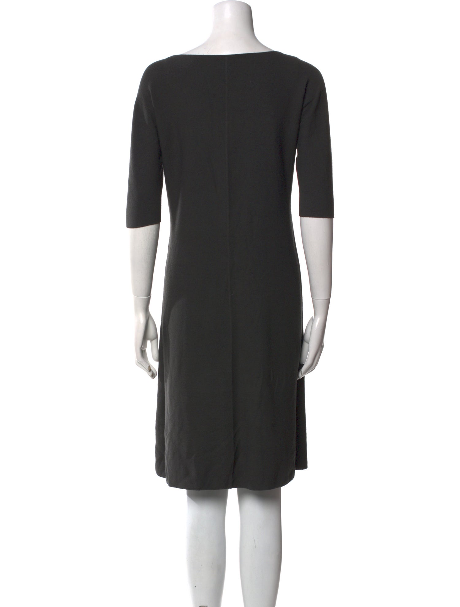Giorgio Armani Bateau Neckline Knee-Length Dress