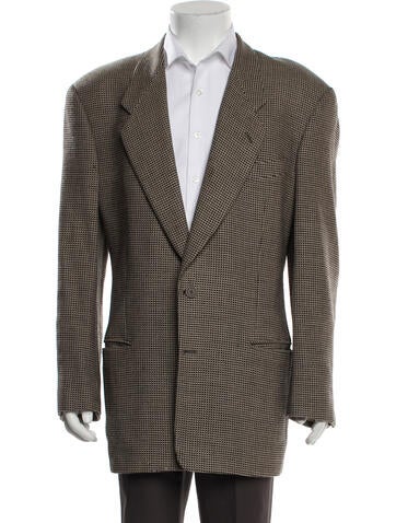 Giorgio Armani Suiting Virgin Wool Tweed Pattern Blazer XXL