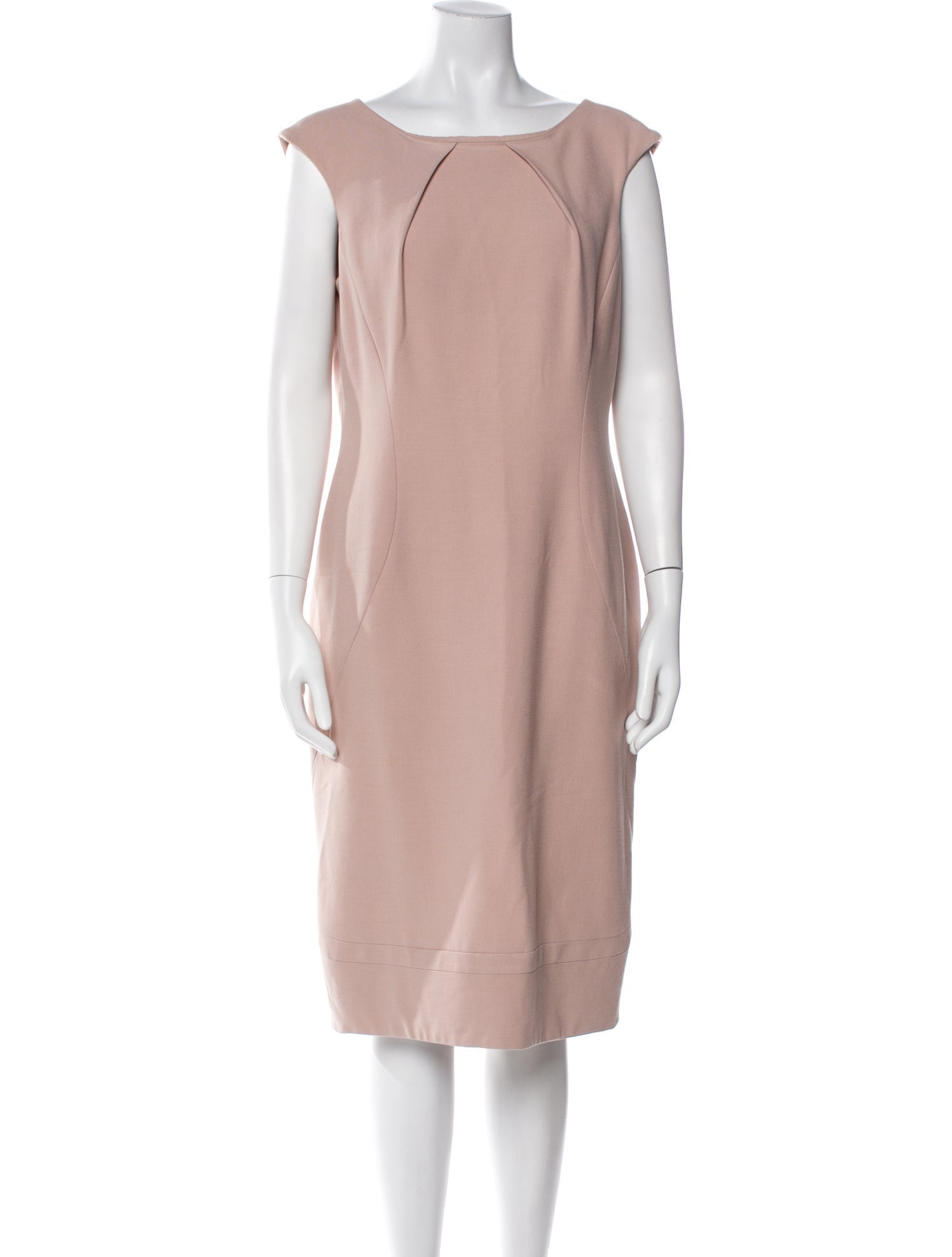 Giorgio Armani Bateau Neckline Midi Length Dress