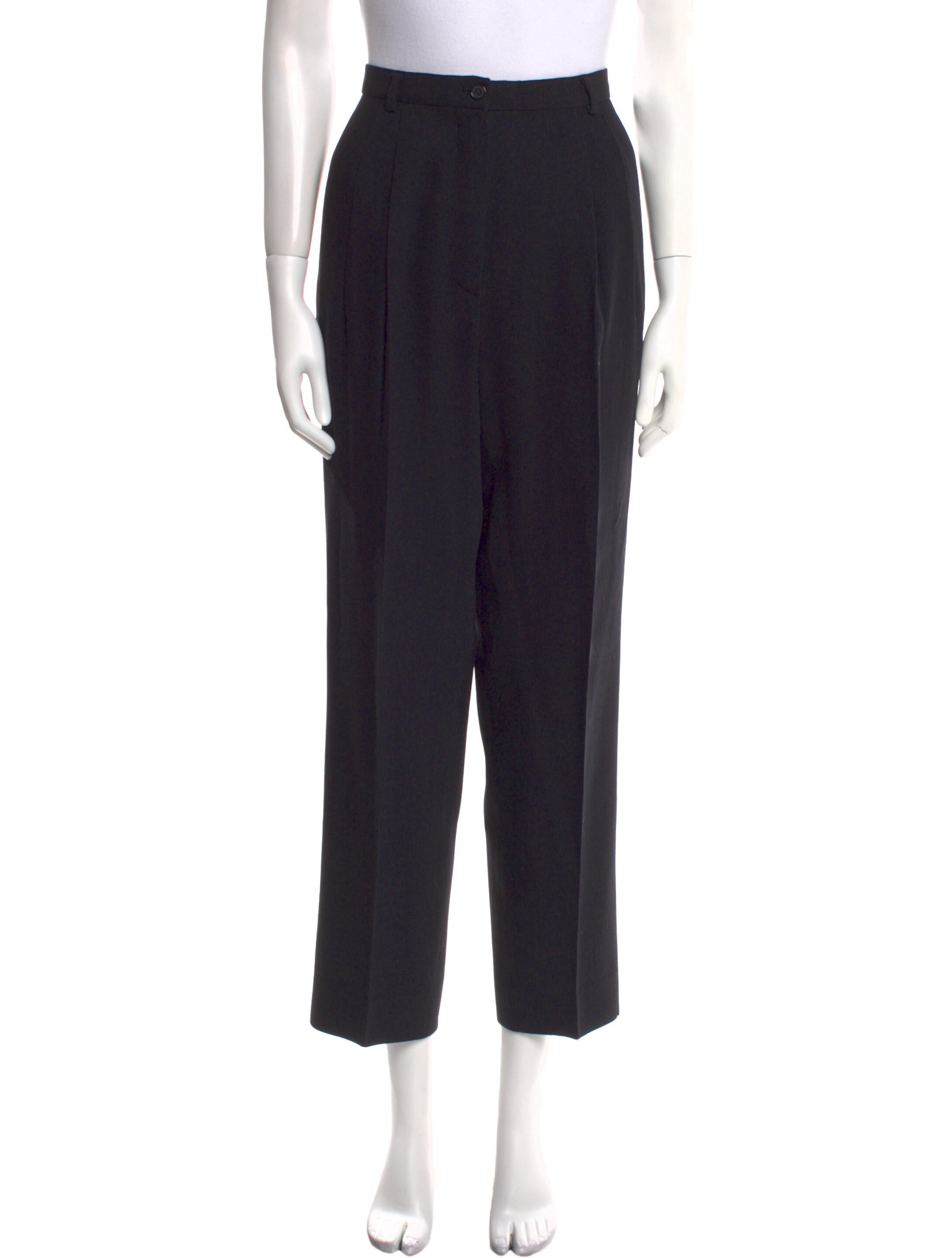 Giorgio Armani Wool Straight Leg Pants
