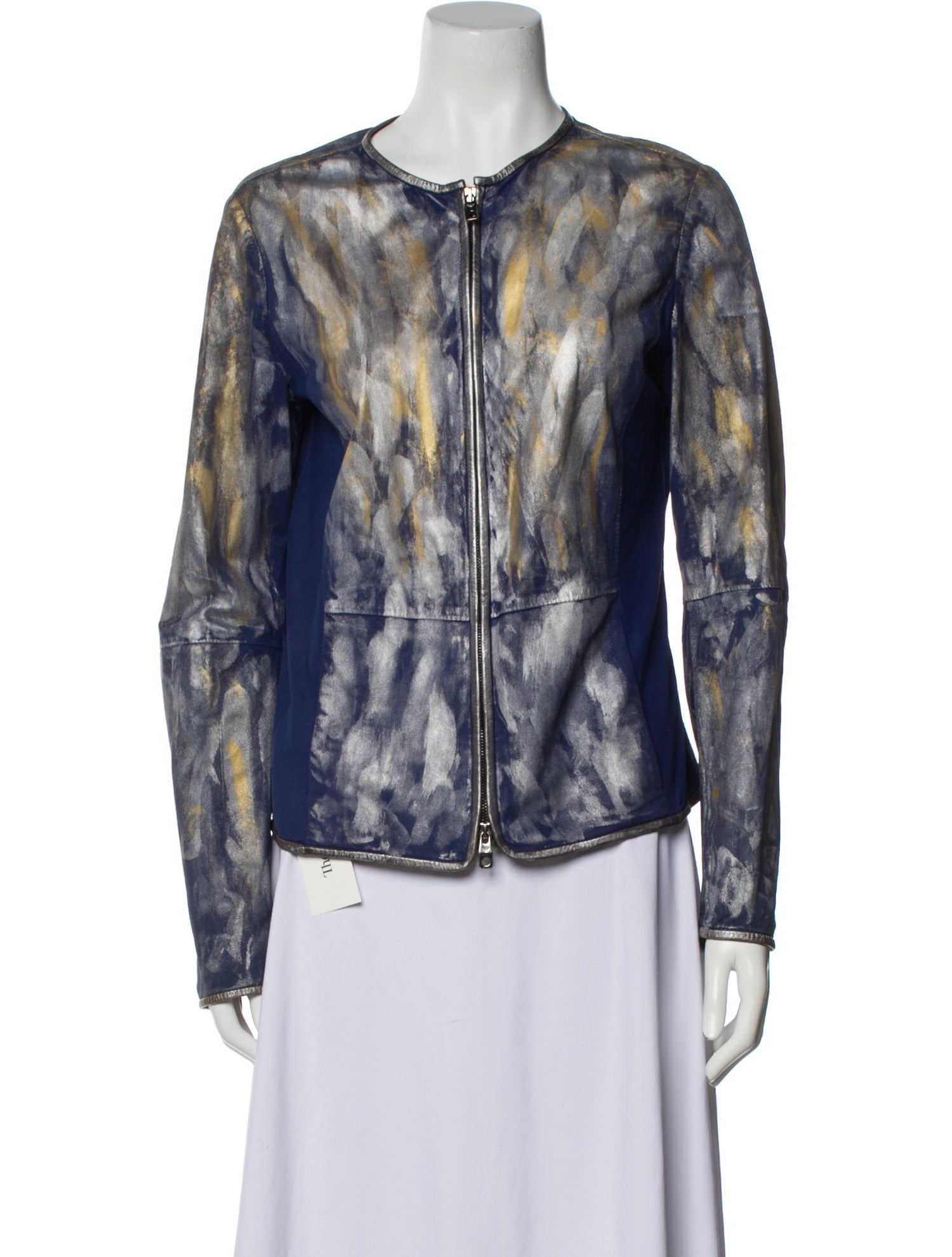 Giorgio Armani Goat Leather Printed Jacket