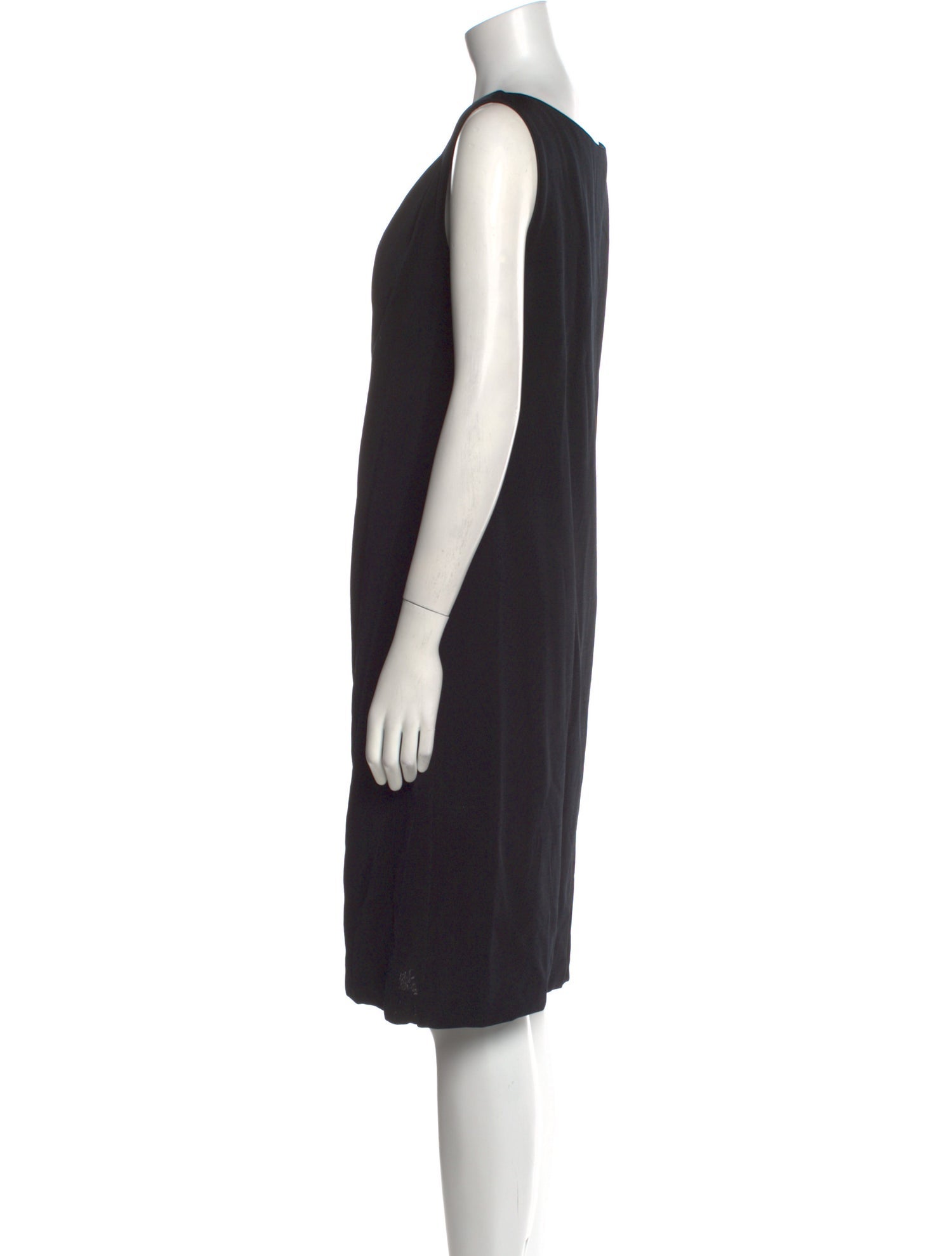 Giorgio Armani Bateau Neckline Knee-Length Dress