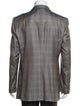 Giorgio Armani Virgin Wool Plaid Print Two-Piece Blazer