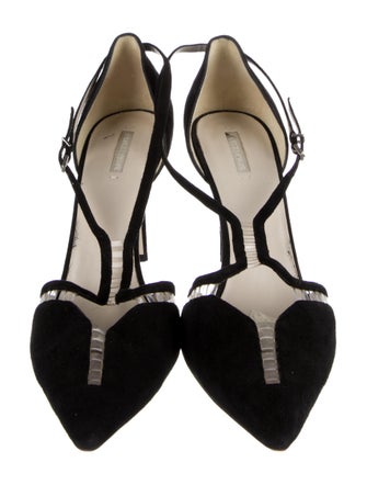 Giorgio Armani Suede T-Strap Pumps