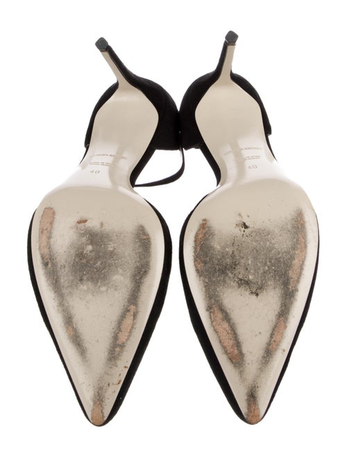 Giorgio Armani Suede T-Strap Pumps