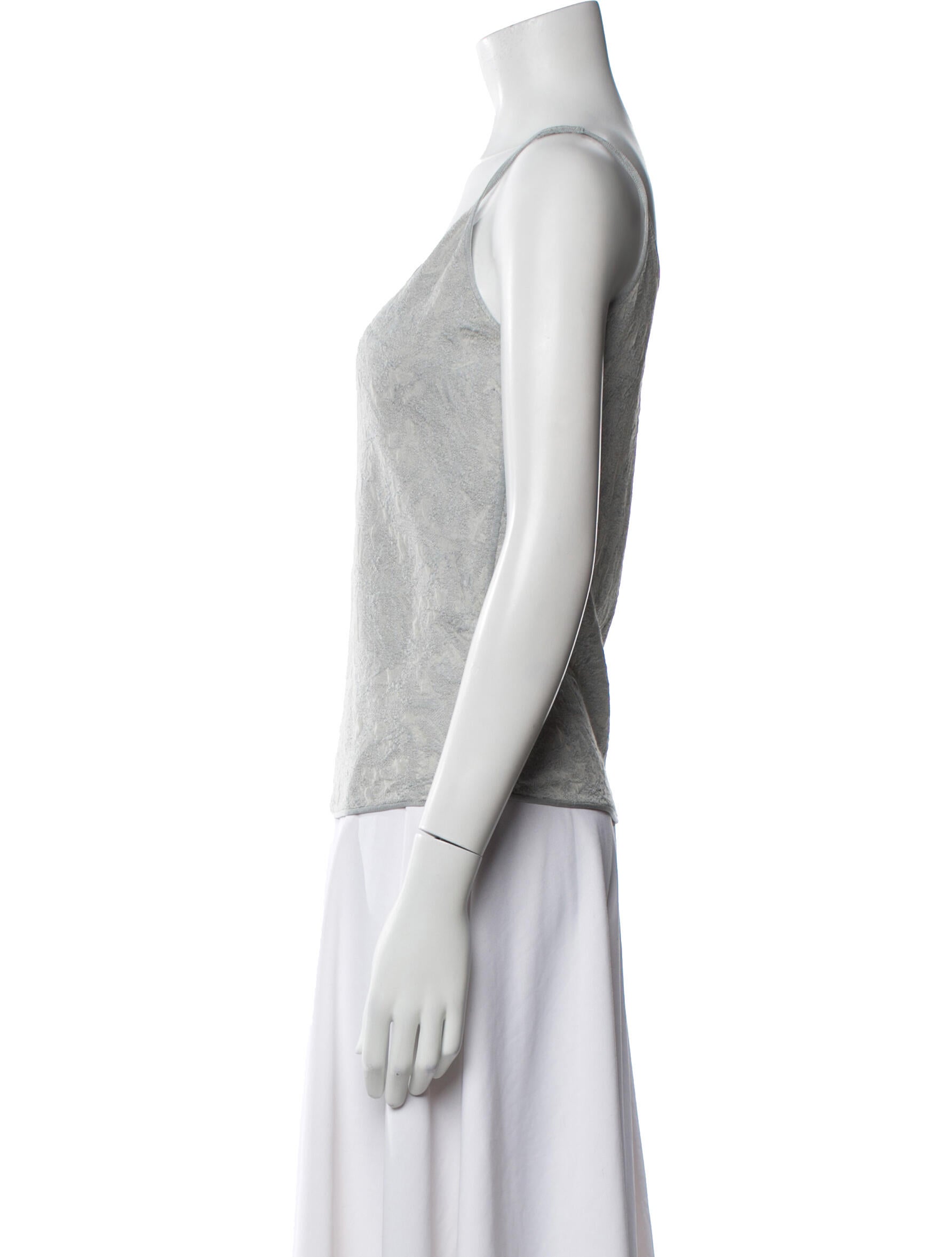 Giorgio Armani Silk Scoop Neck Top