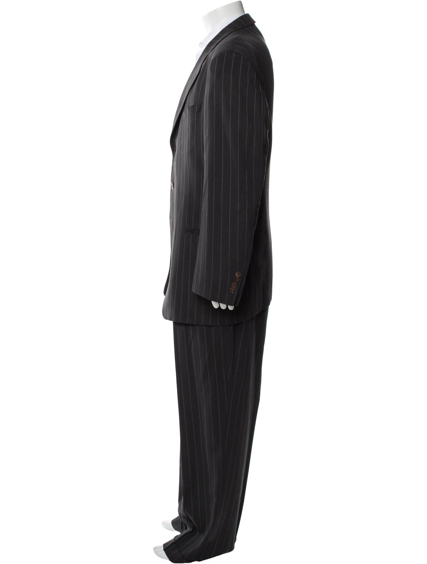 Giorgio Armani Wool Striped Two-Piece Suit