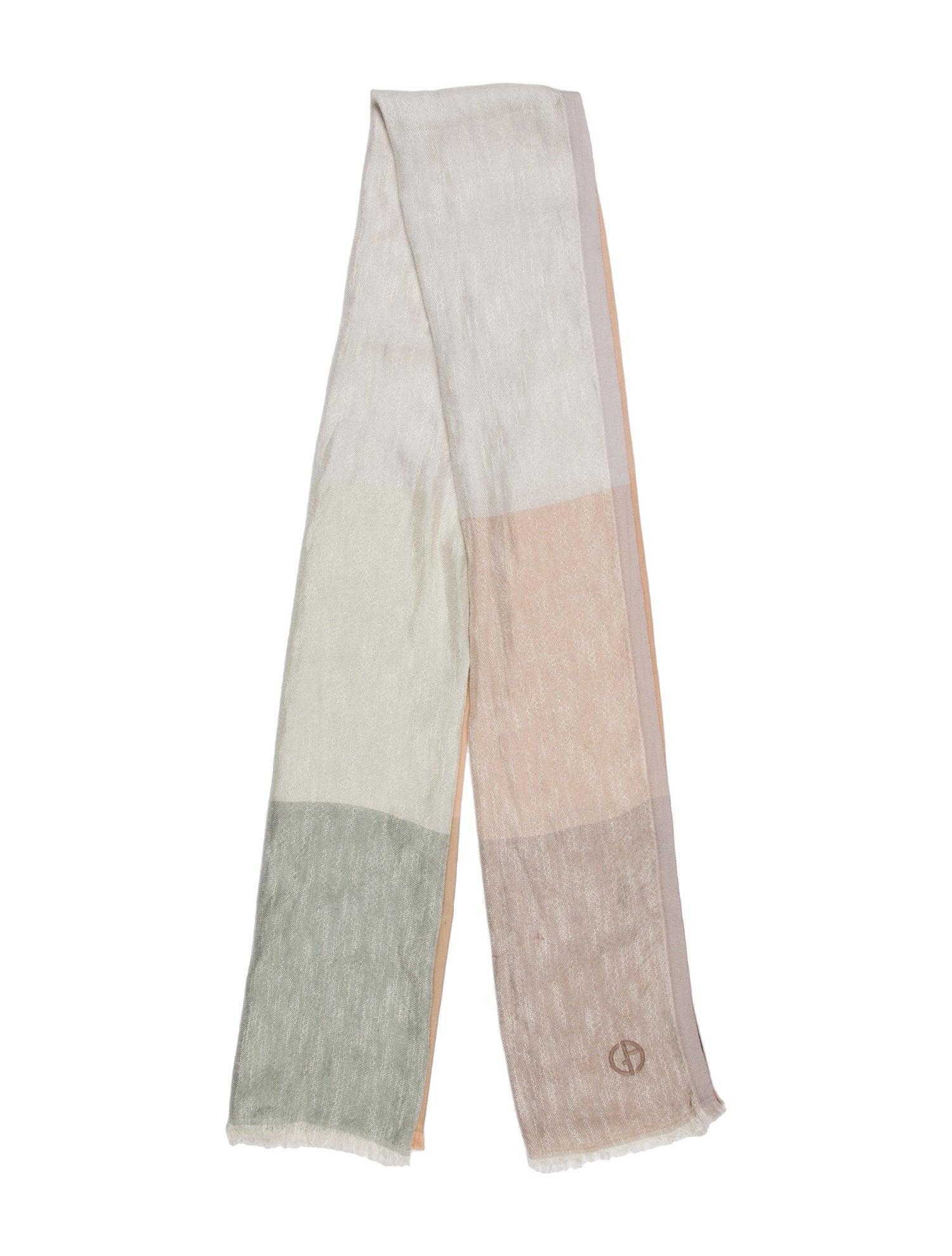 Giorgio Armani Colorblock Pattern Scarf