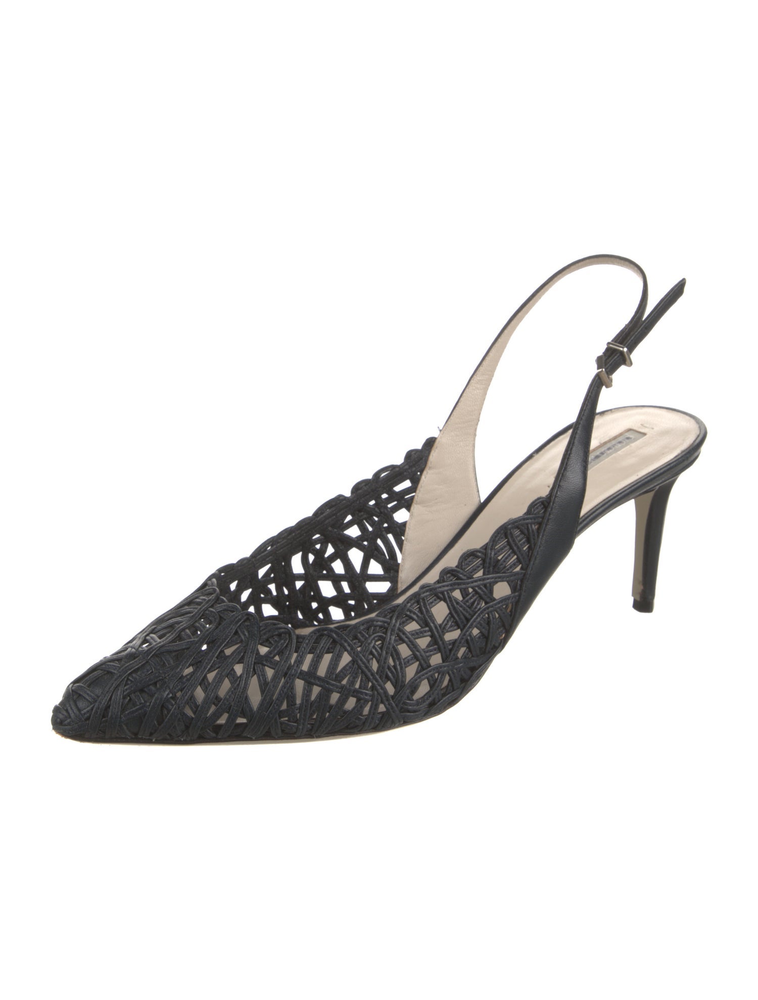 Giorgio Armani Leather Slingback Pumps