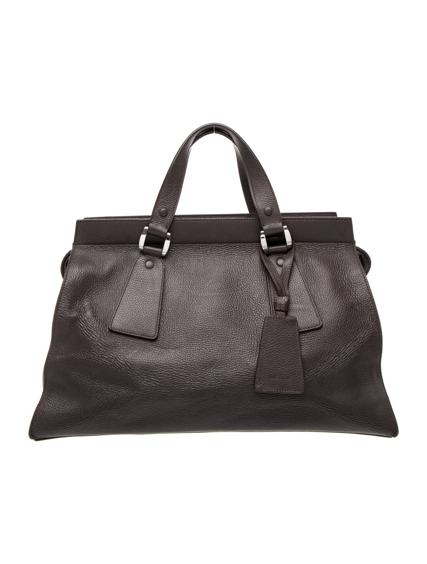 Giorgio Armani Leather Top Handle Bag