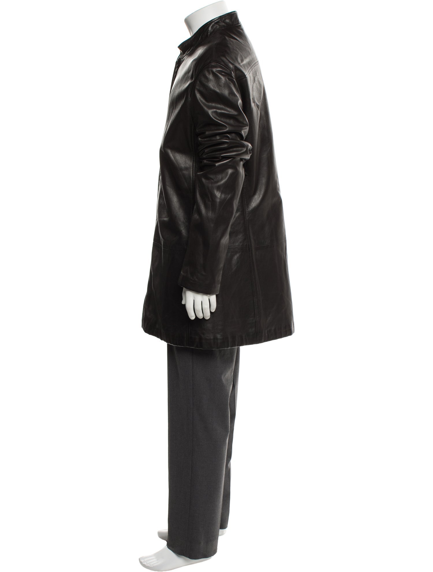 Giorgio Armani Goat Leather Overcoat