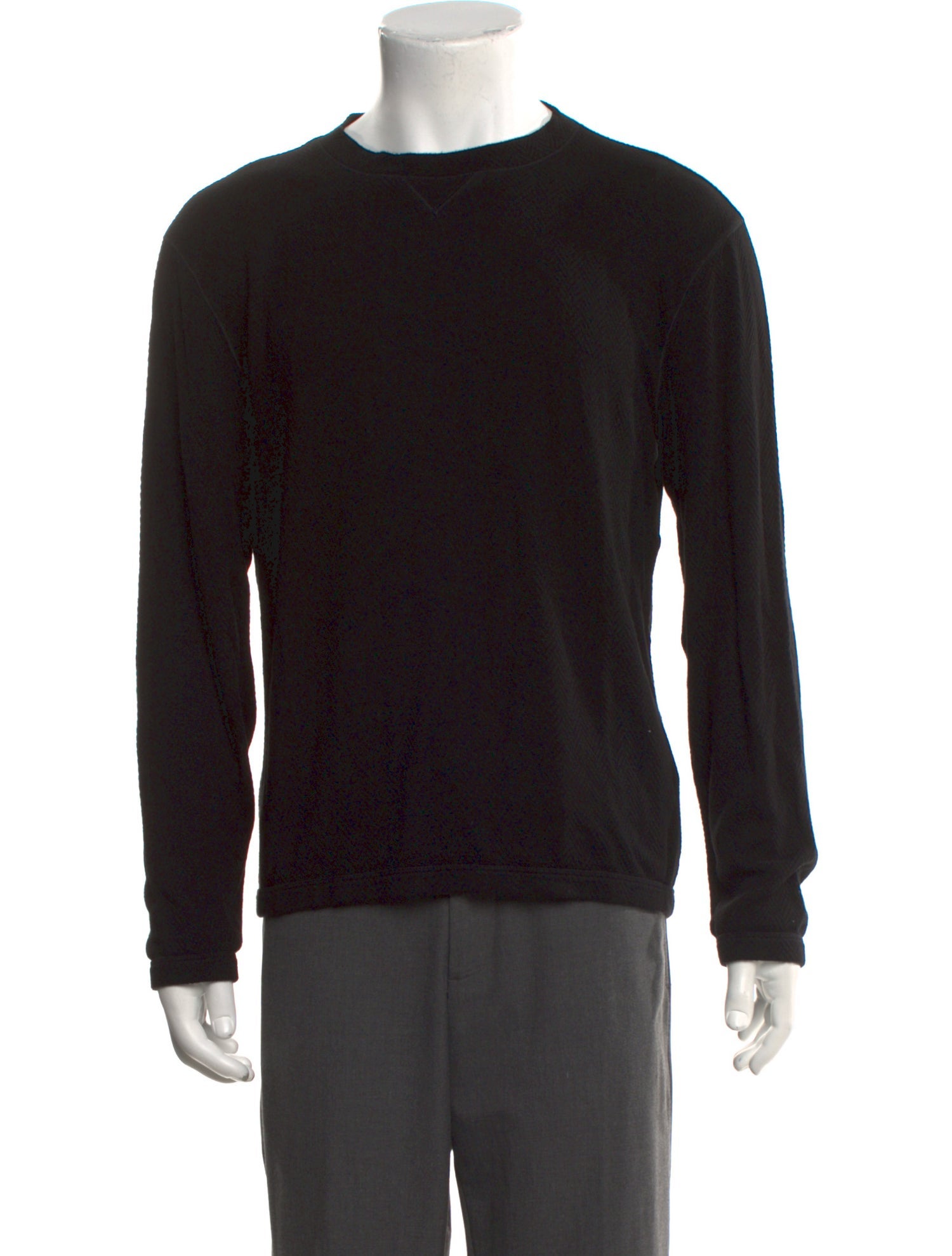 Giorgio Armani Crew Neck Long Sleeve Pullover