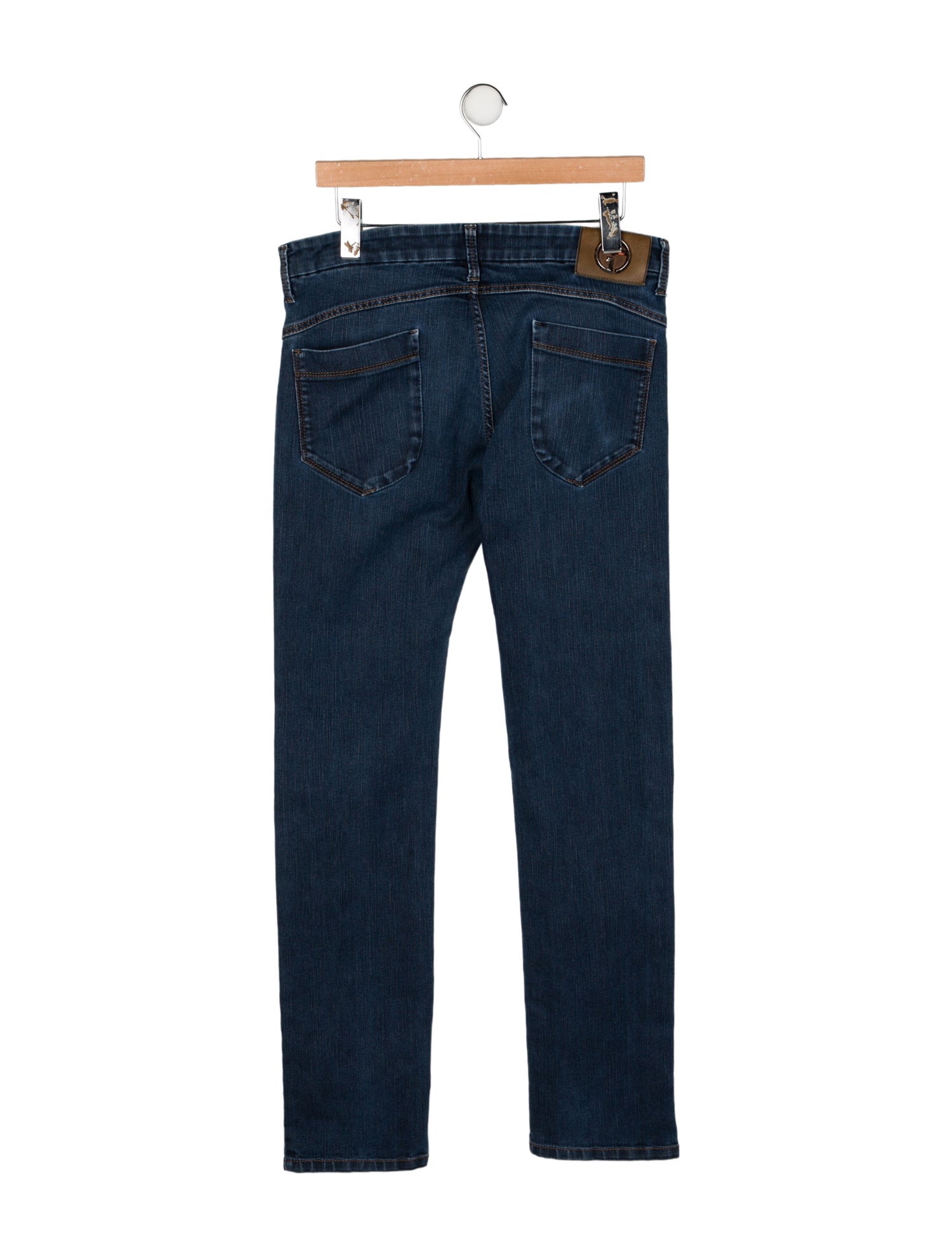 Giorgio Armani Mid-Rise Straight Leg Jeans