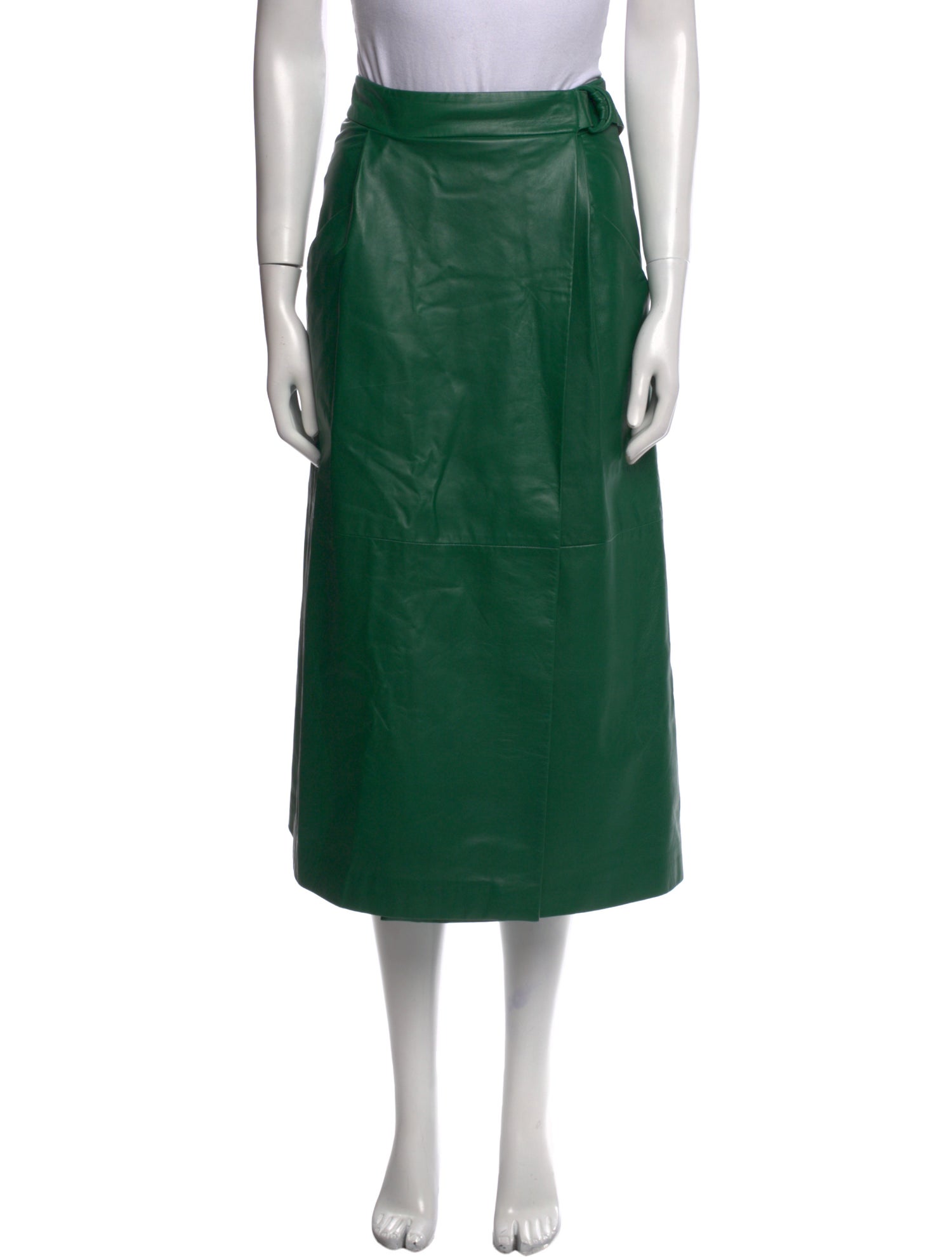 Giorgio Armani Pleated Accents Midi Length Skirt