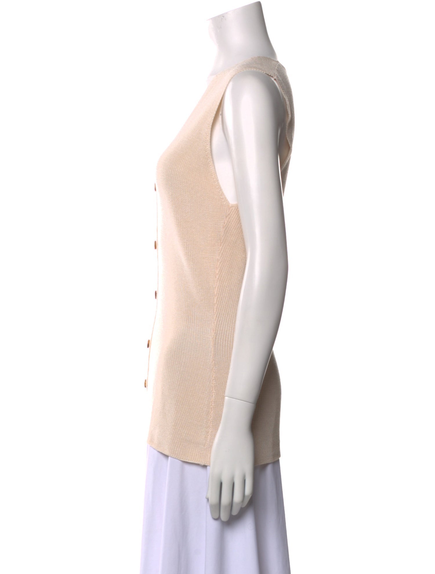 Giorgio Armani Silk V-Neck Top