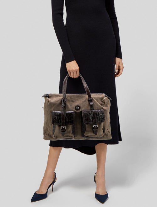 Giorgio Armani Canvas Weekender Bag