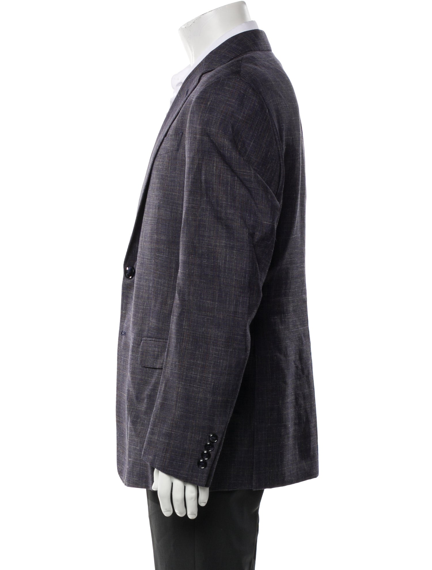 Giorgio Armani Plaid Print Blazer