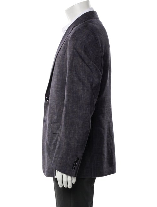 Giorgio Armani Plaid Print Blazer