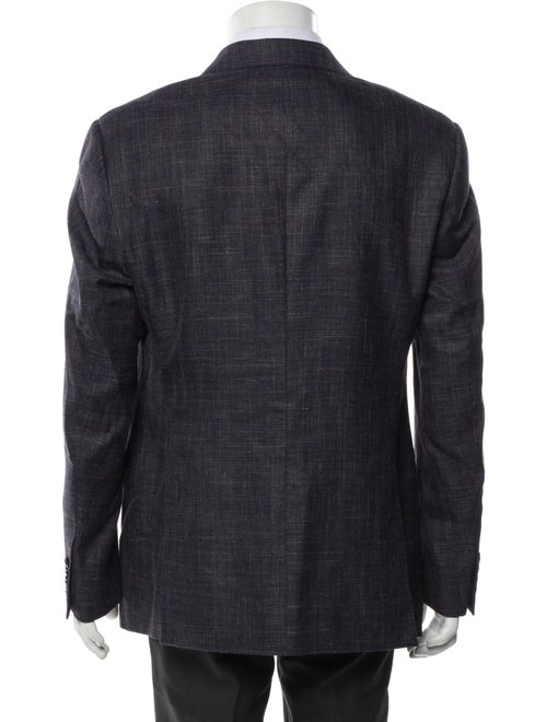 Giorgio Armani Plaid Print Blazer