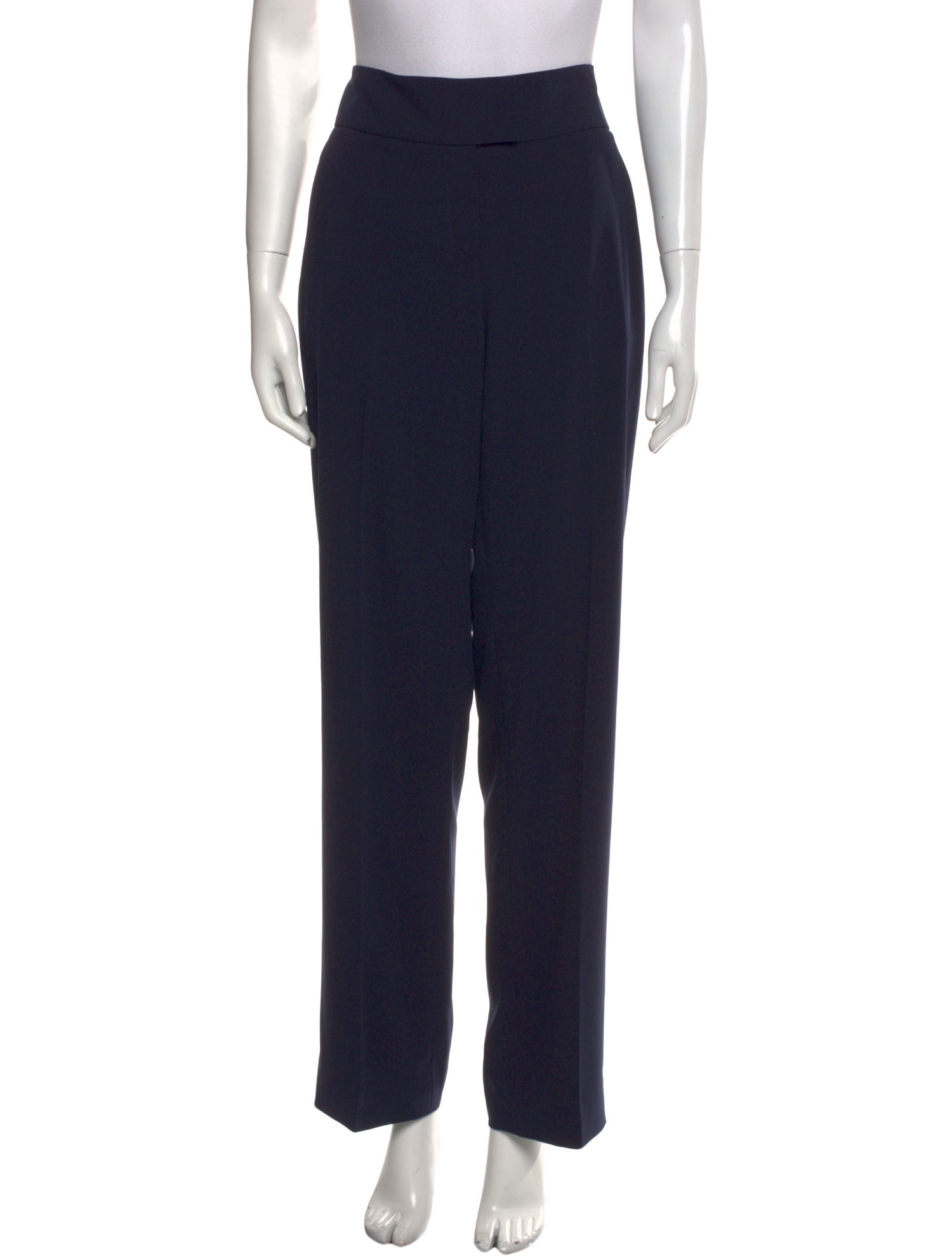 Giorgio Armani Virgin Wool Straight Leg Pants