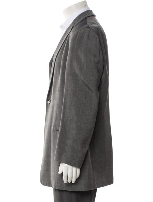 Giorgio Armani Wool Embroidered Accent Blazer