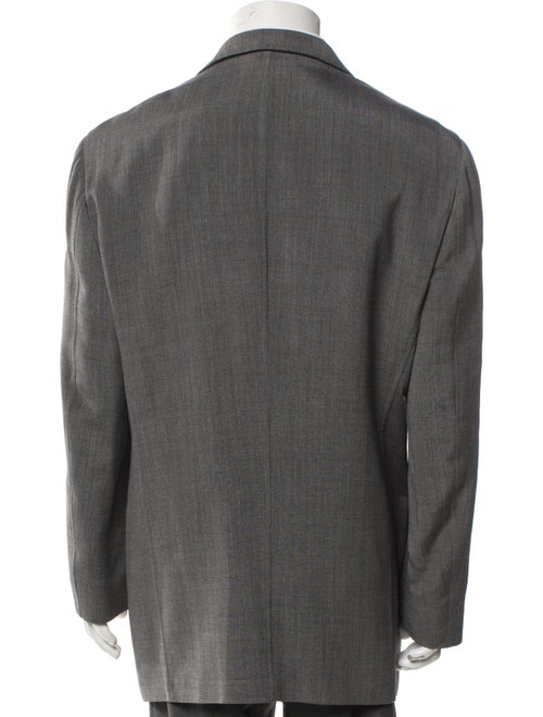 Giorgio Armani Wool Embroidered Accent Blazer