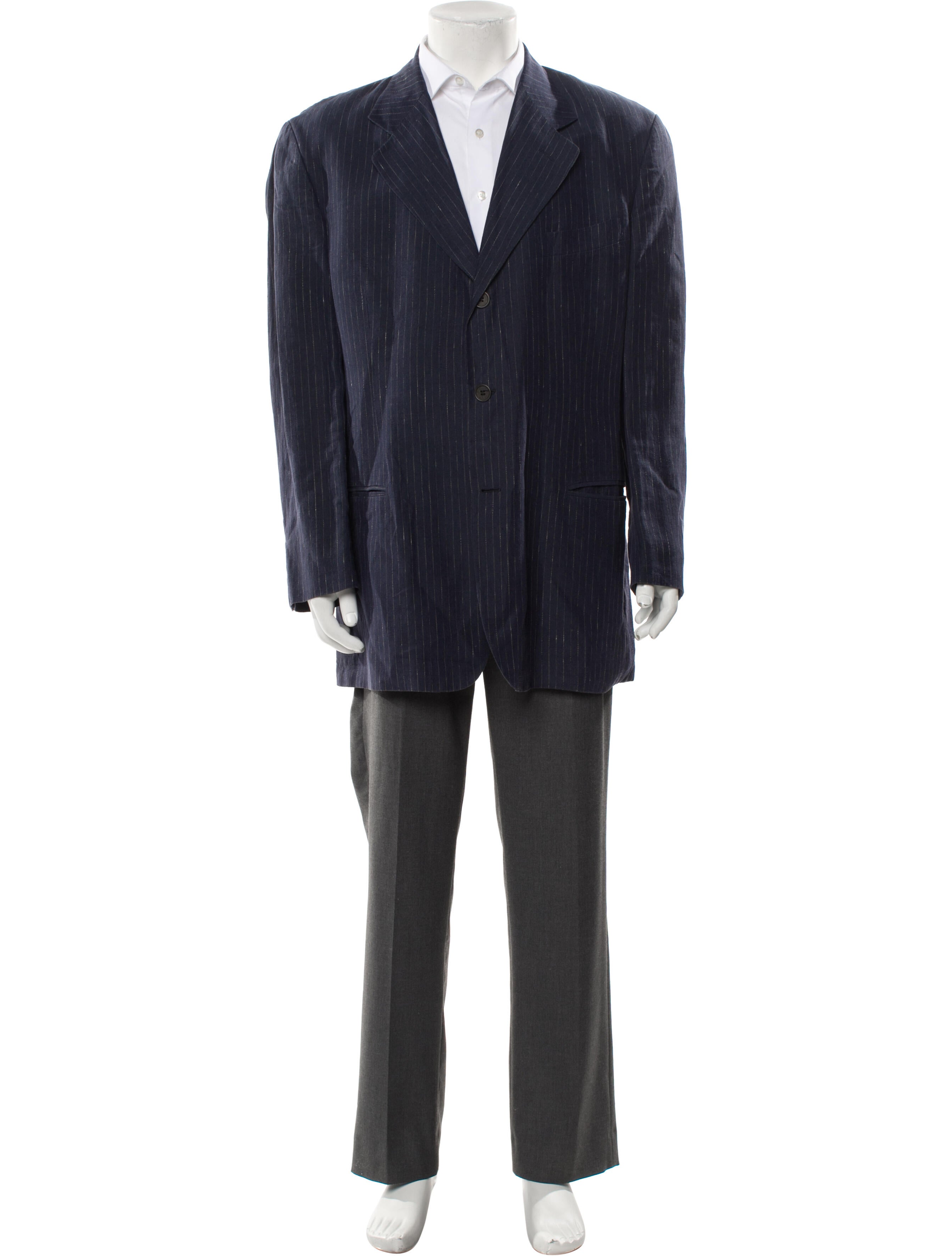 Giorgio Armani Linen Striped Blazer