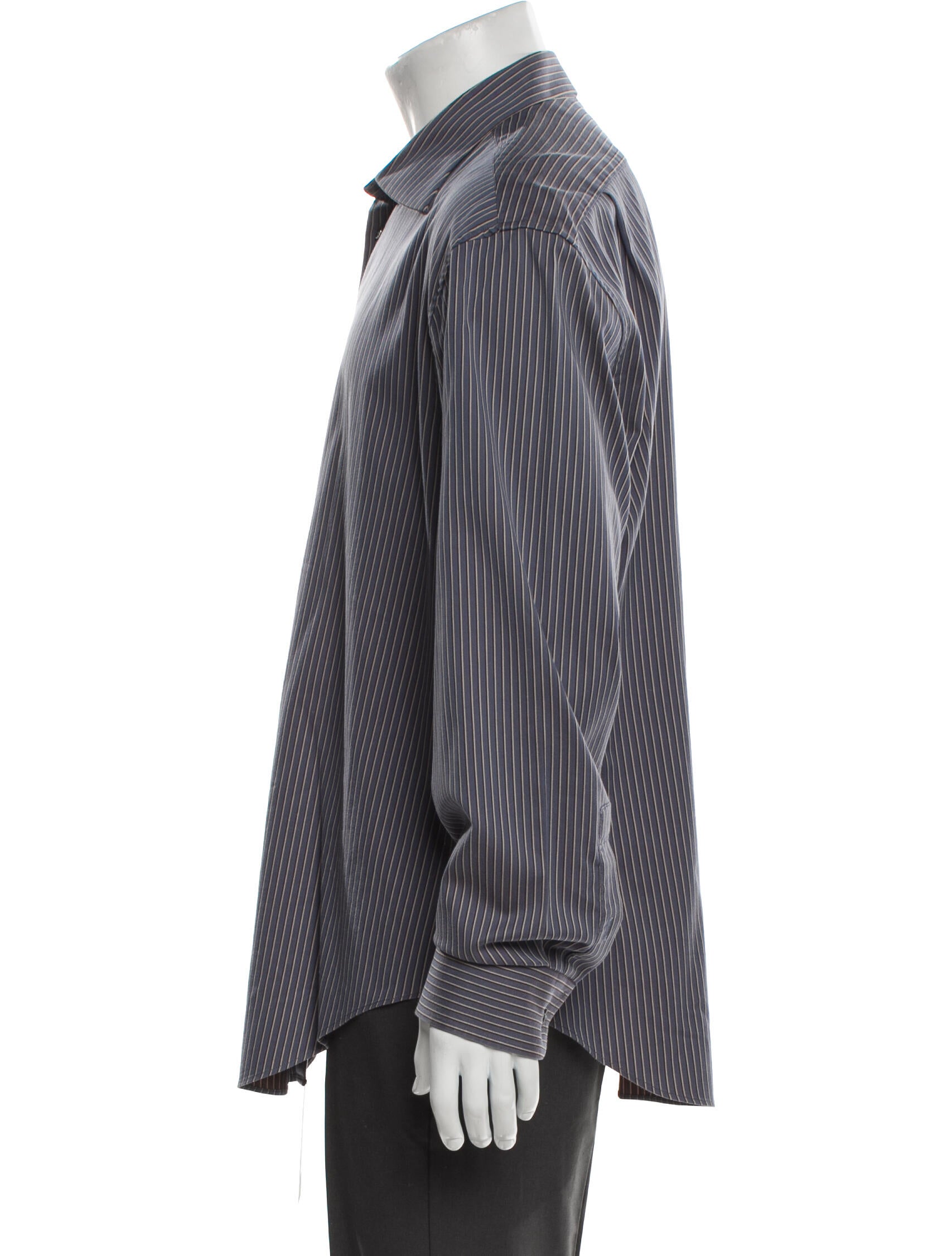 Giorgio Armani Striped Long Sleeve Shirt