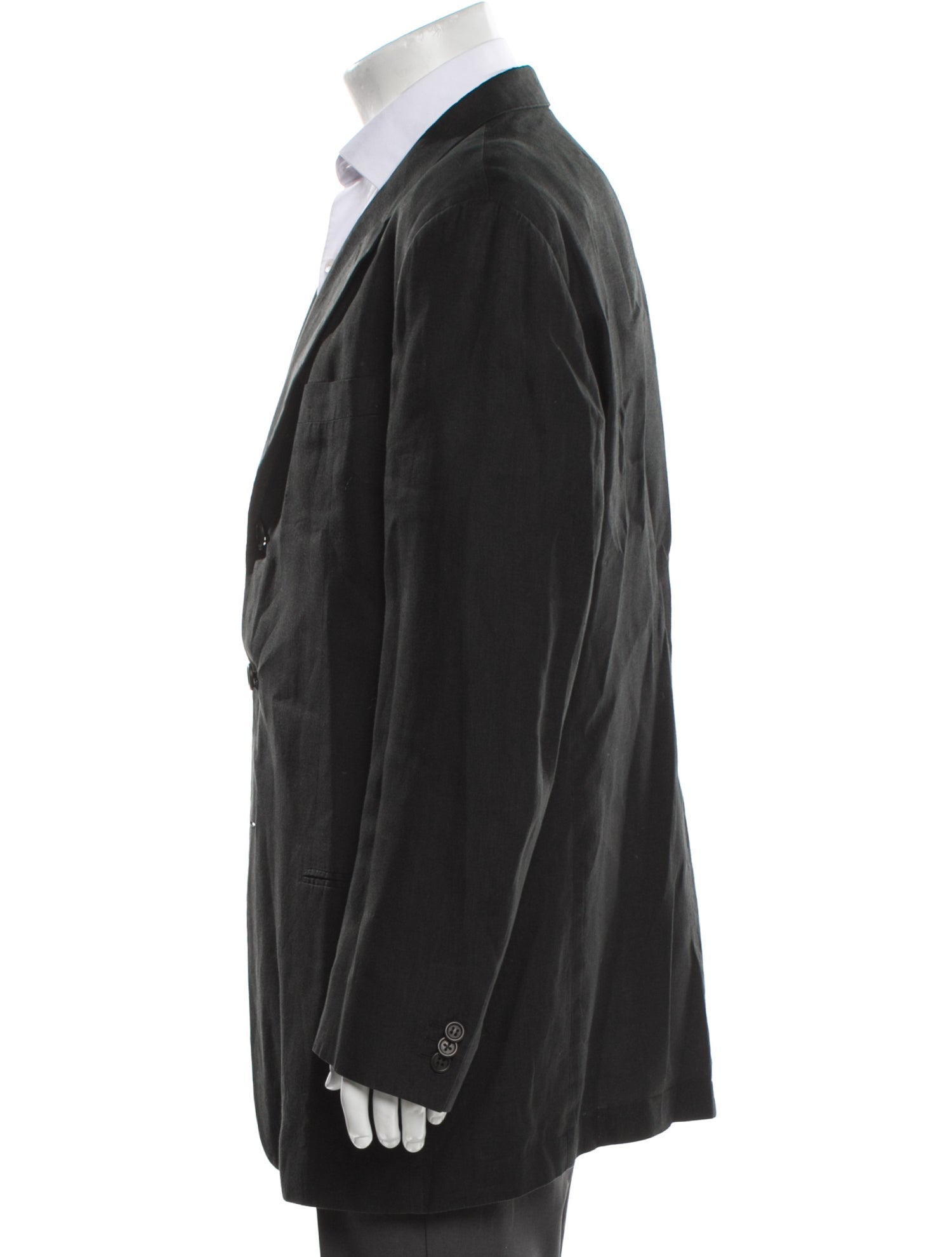 Giorgio Armani Linen Embroidered Accent Blazer