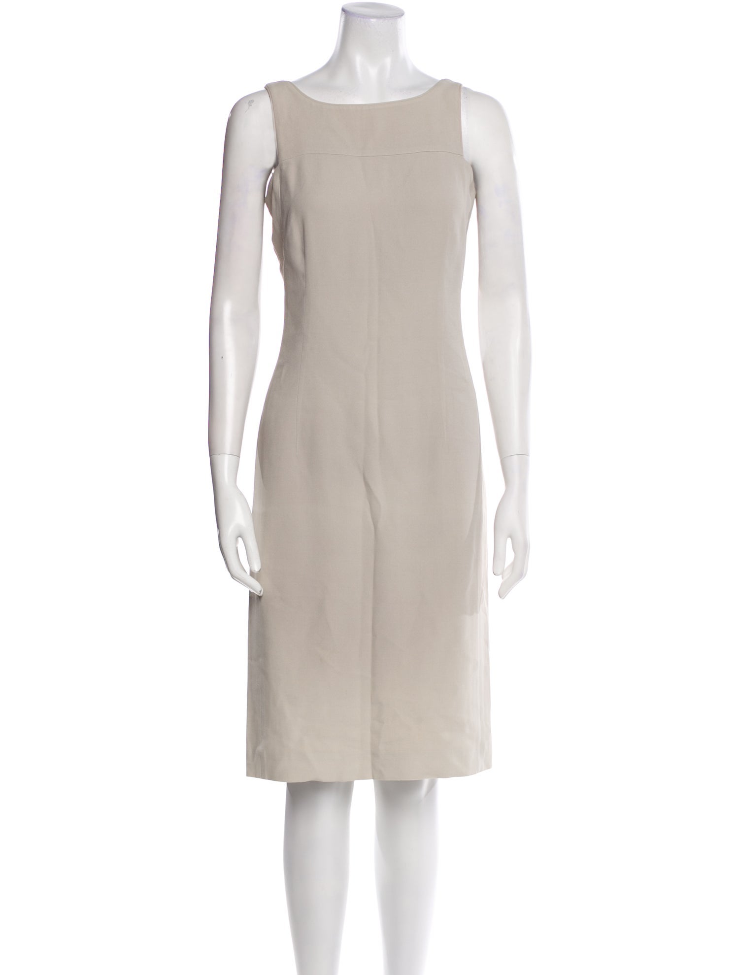 Giorgio Armani Bateau Neckline Knee-Length Dress