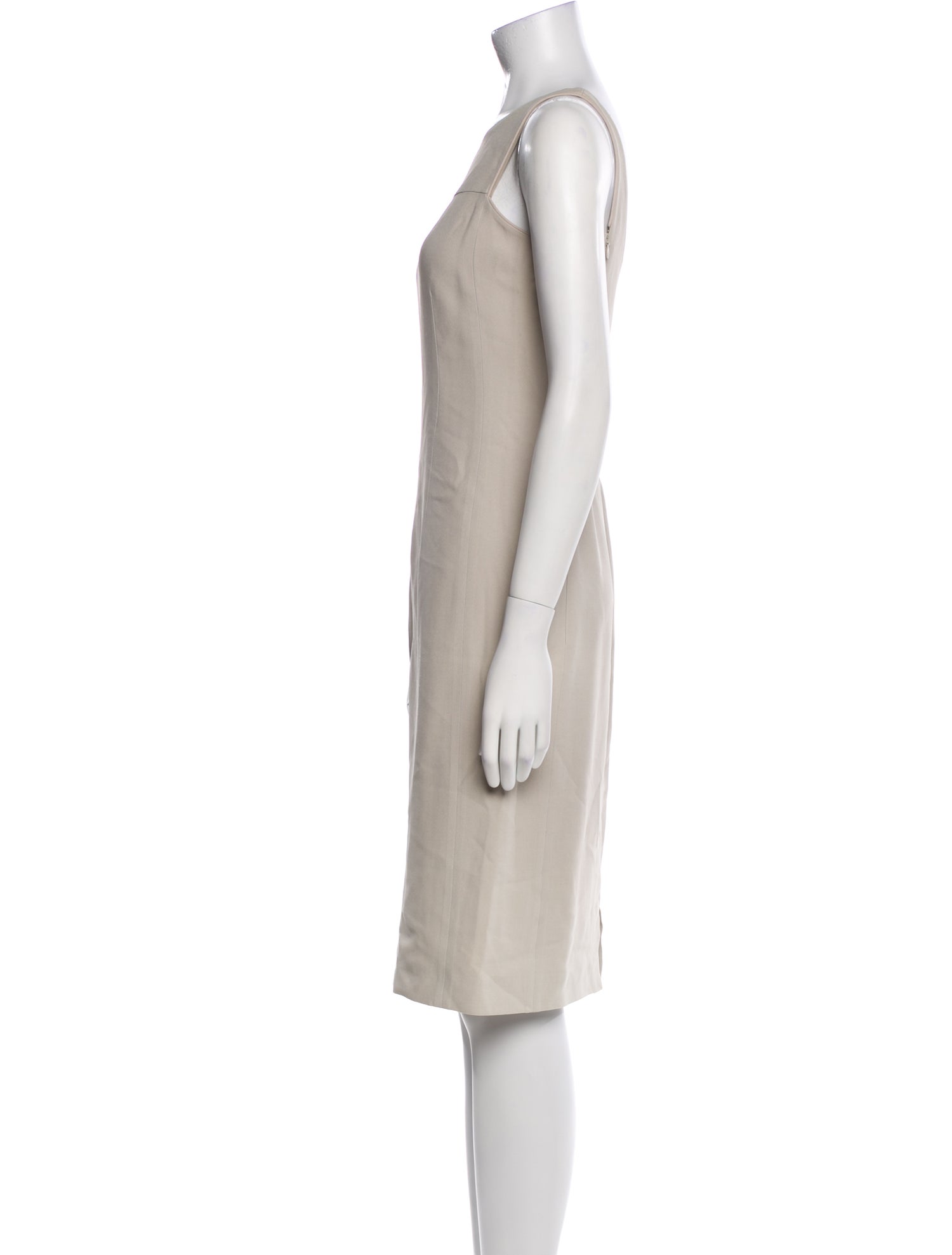 Giorgio Armani Bateau Neckline Knee-Length Dress