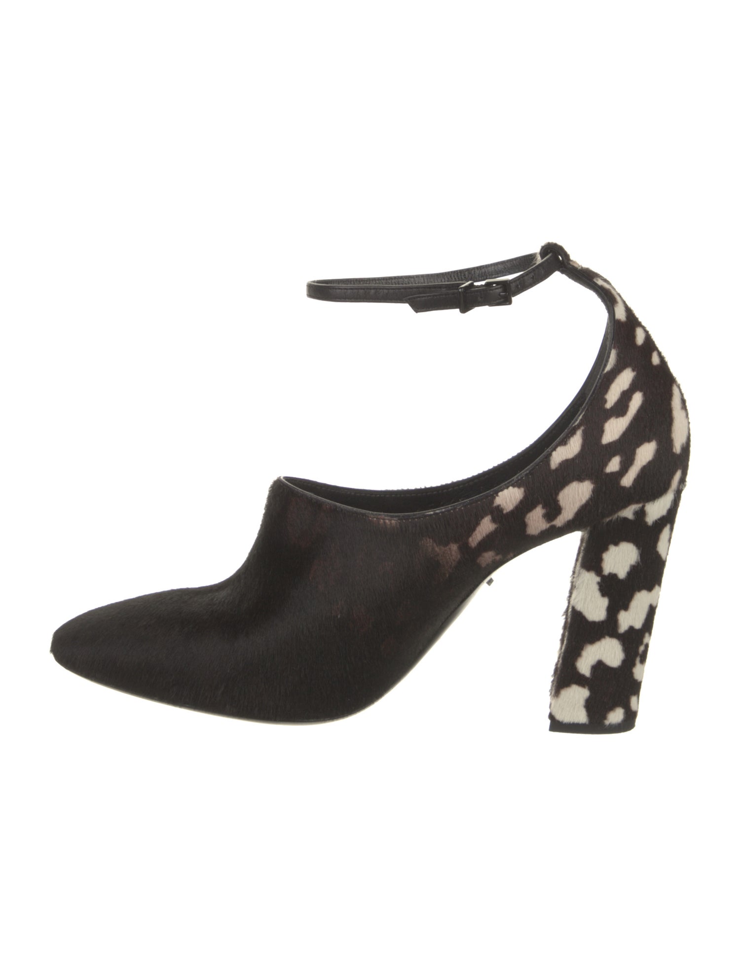Giorgio Armani Ponyhair Animal Print Pumps