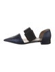 Giorgio Armani Leather D'Orsay Flats