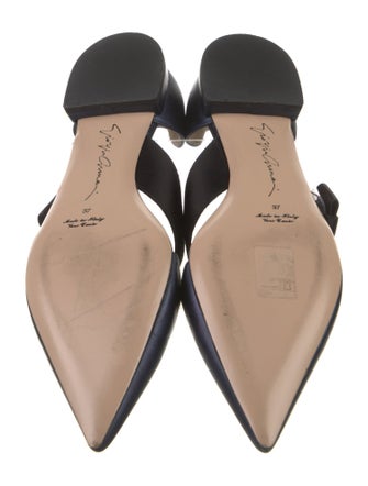 Giorgio Armani Leather D'Orsay Flats