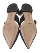 Giorgio Armani Leather D'Orsay Flats
