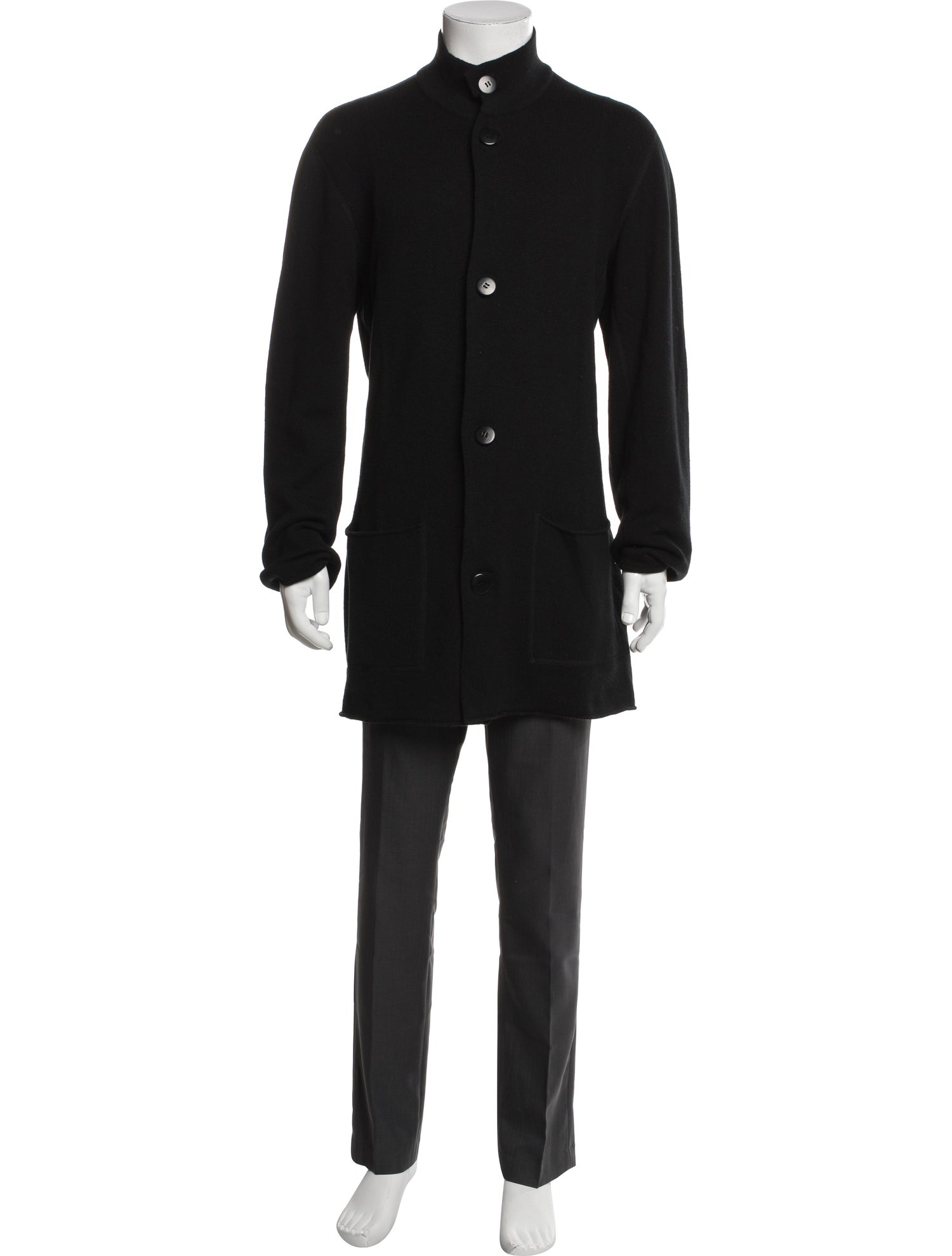 Giorgio Armani Cashmere Mock Neck Cardigan