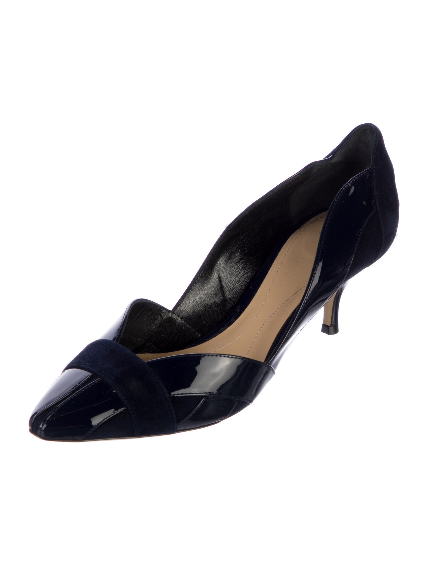 Giorgio Armani Patent Leather D'Orsay Pumps