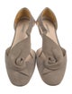 Giorgio Armani Suede D'Orsay Flats