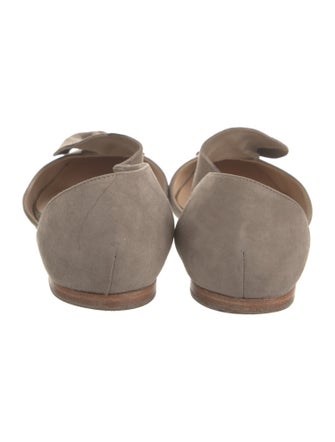 Giorgio Armani Suede D'Orsay Flats