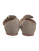 Giorgio Armani Suede D'Orsay Flats