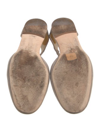 Giorgio Armani Suede D'Orsay Flats