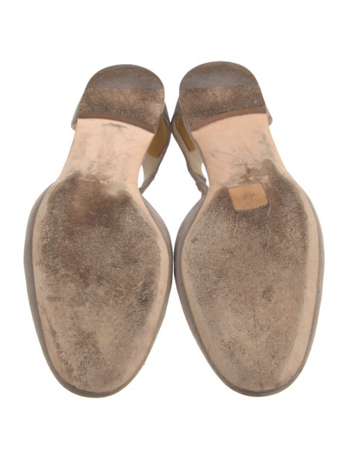 Giorgio Armani Suede D'Orsay Flats