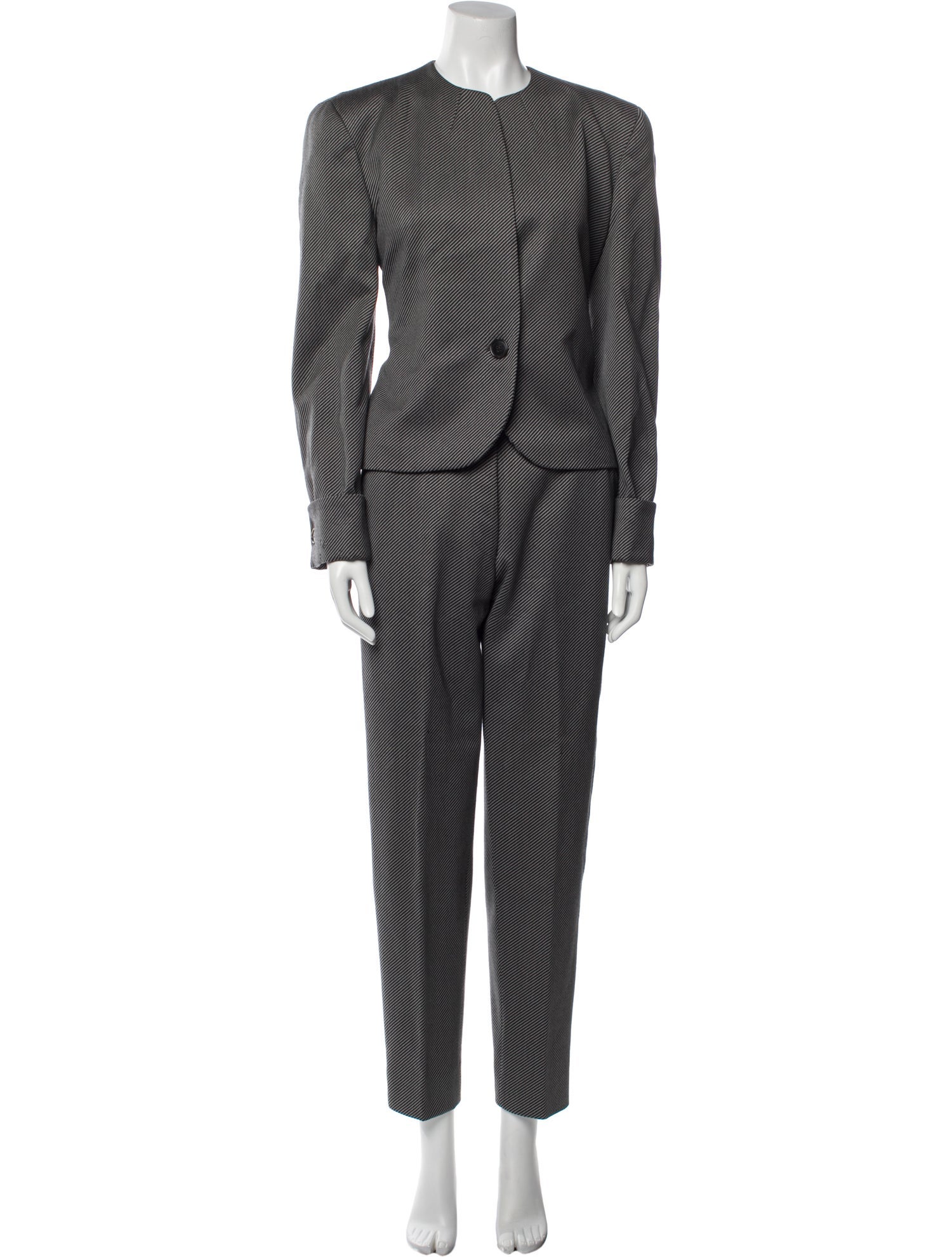 Giorgio Armani Wool Striped Pantsuit