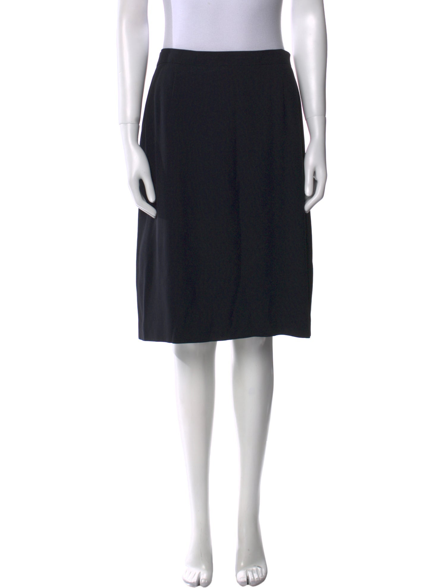 Giorgio Armani Virgin Wool Knee-Length Skirt